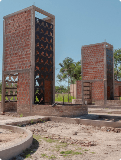 Avance de obra - estructura de entrada
